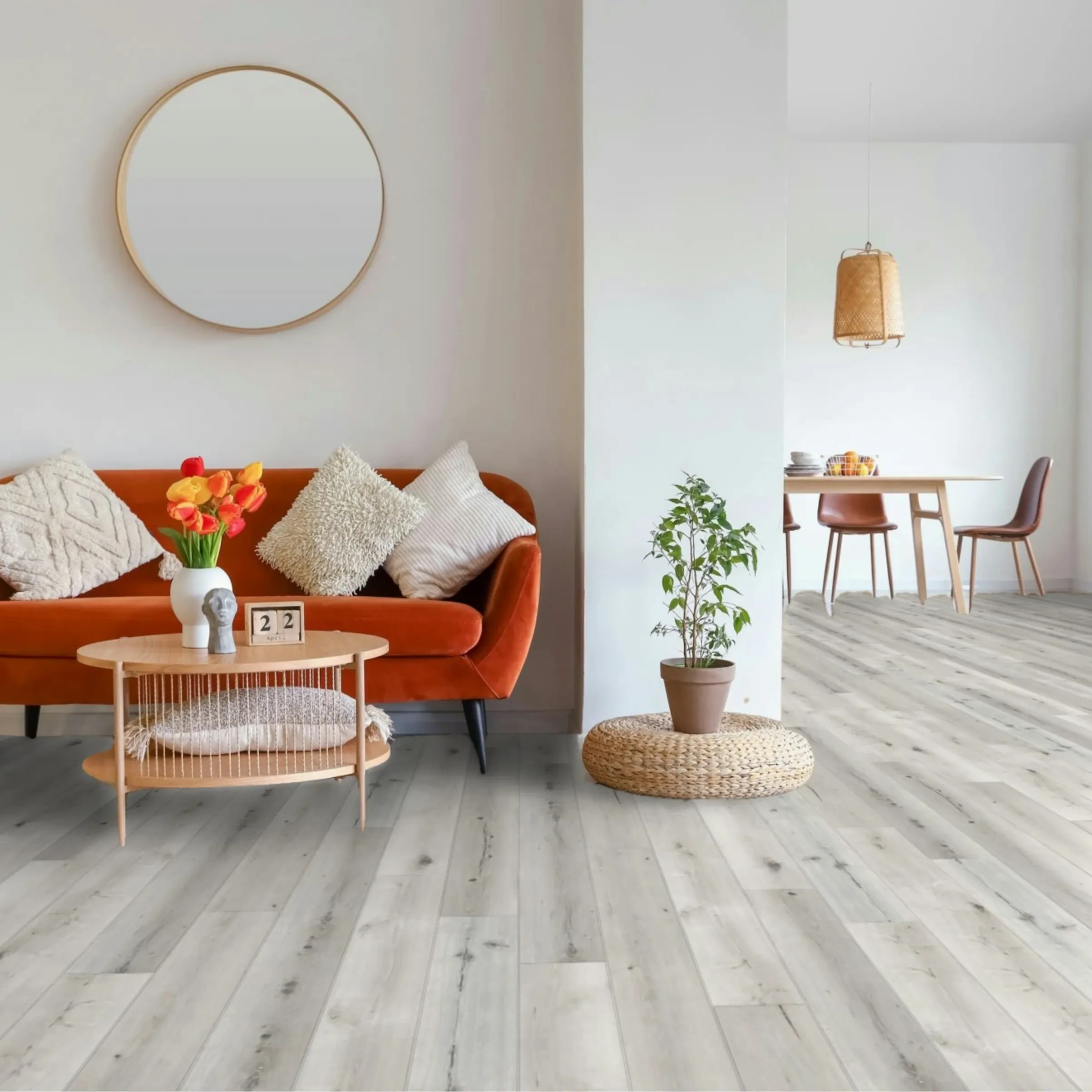 Klick-Vinyl Risseiche Borkum | Rigid SPC mit Trittschalldämmung