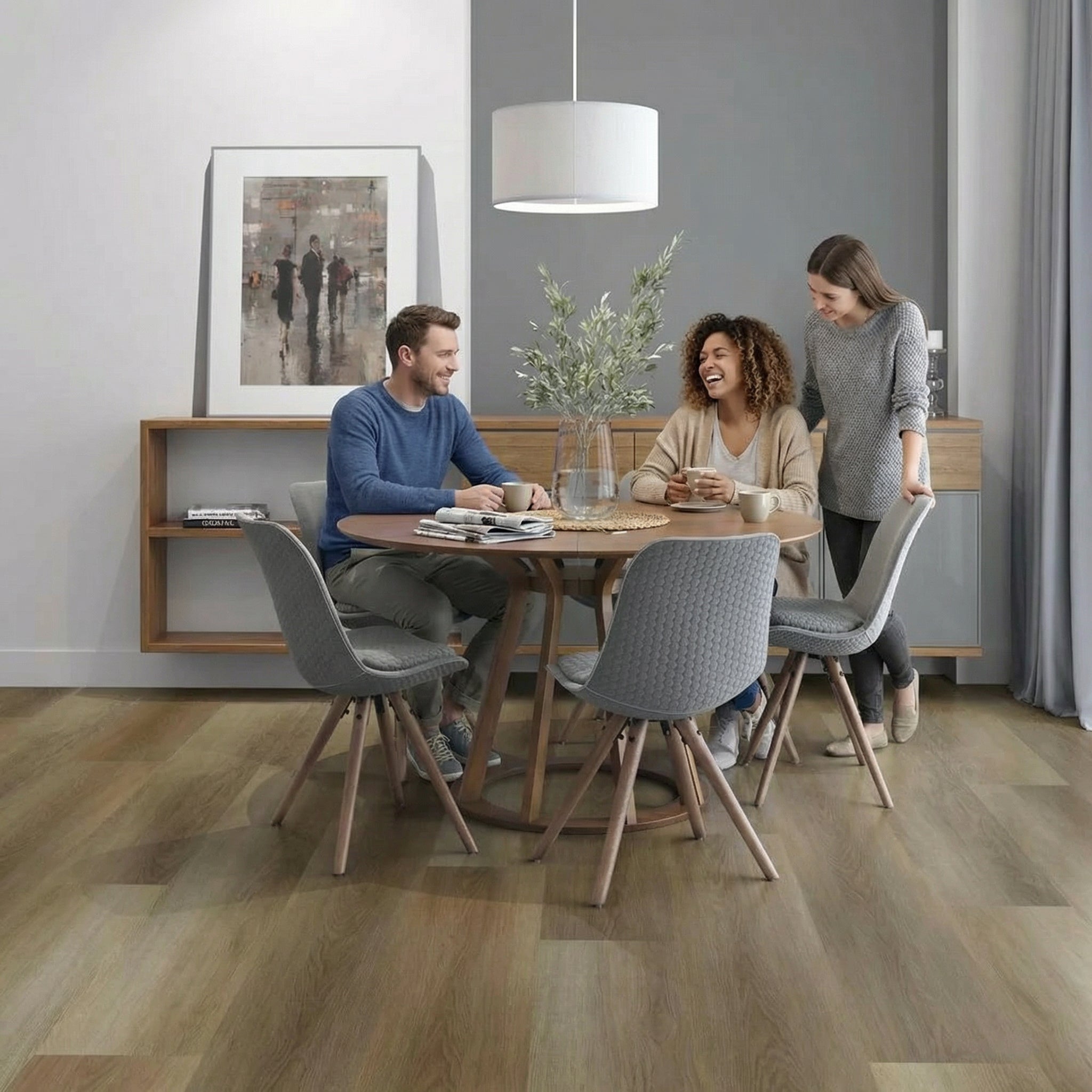 Klebe-Vinyl Gavarres Eiche Lang- und Breitdiele