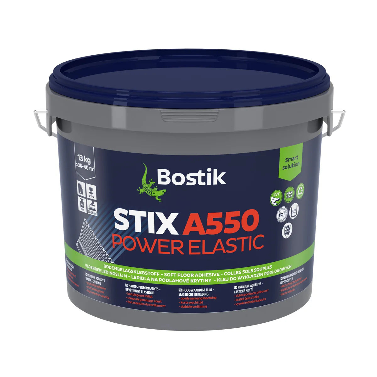Bostik Premium Klebstoff STIX A550 Power Elastic | 13 kg für ca. 36 m²