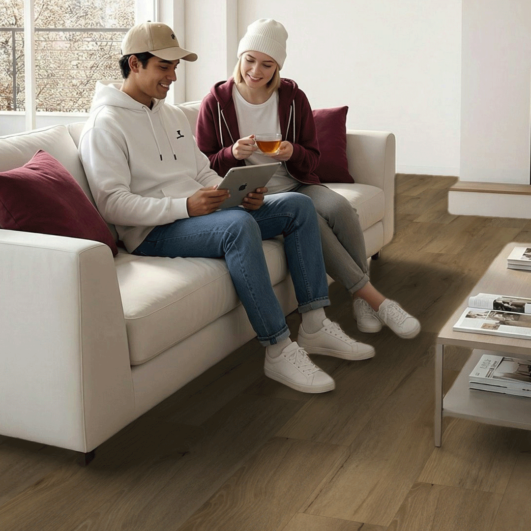 Klick-Vinyl Wien | Elegante Breitdiele mit Trittschalldämmung