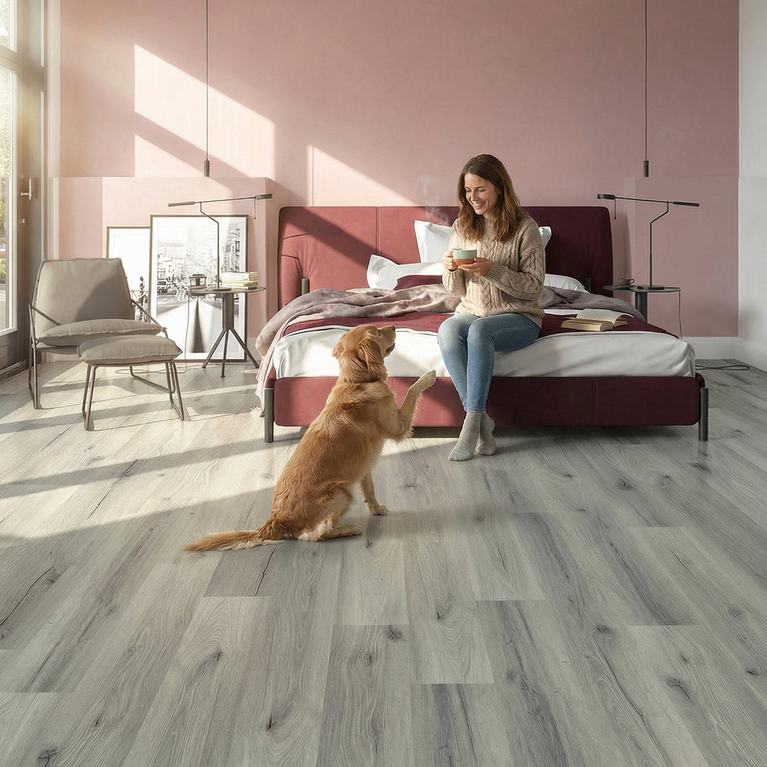 Klebe-Vinyl Risseiche Borkum Muster