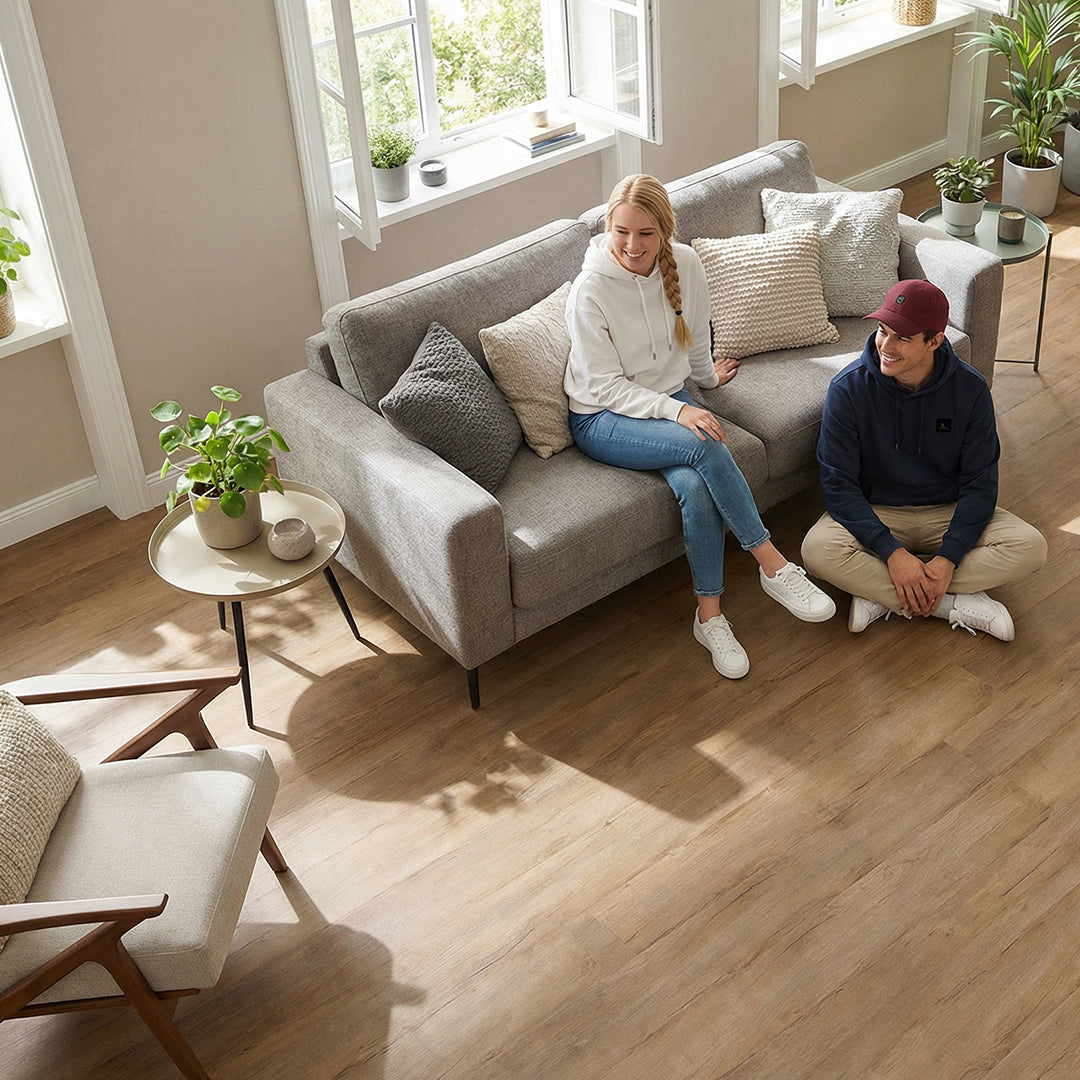 Klick-Vinyl Horstmar Eiche Breitdiele inkl. Trittschall